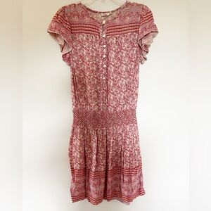 Faherty Bemini Pink Floral Dress Medium